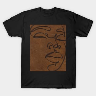 Woman Face Outline T-Shirt